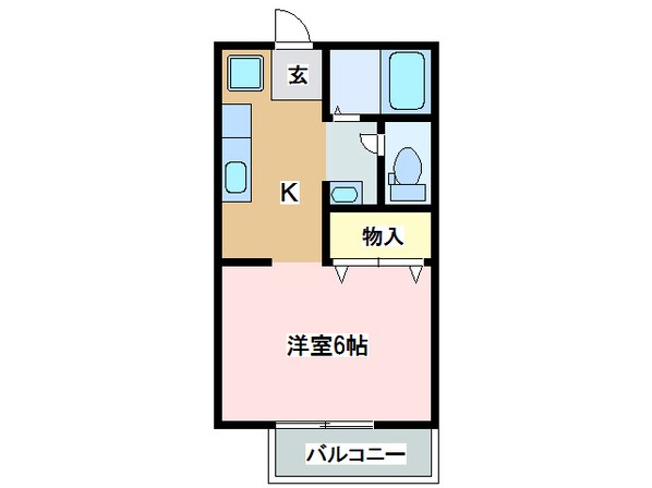 アップルコートの物件間取画像